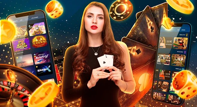 Pengguna membaca syarat promo di ponsel